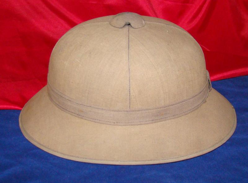 Luftwaffe French made Blue/Brown Pith Helmet | HMS Brinmaric Collectibles